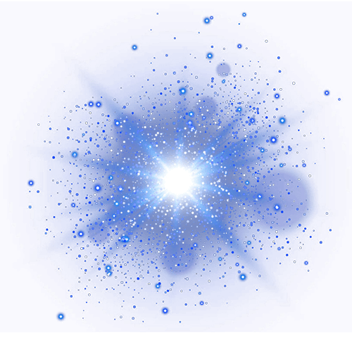 glow light effect glowing sparks star