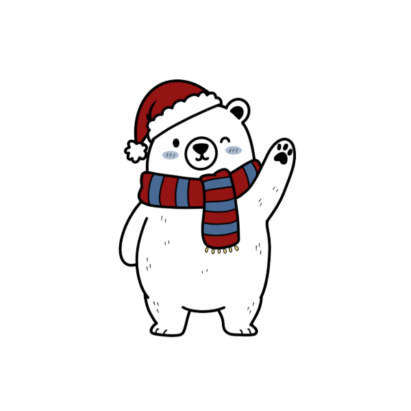 christmas polar bear png