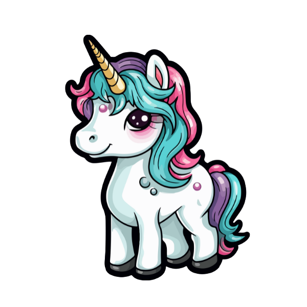 girly unicorn png