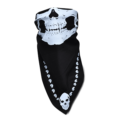 half skull mask png