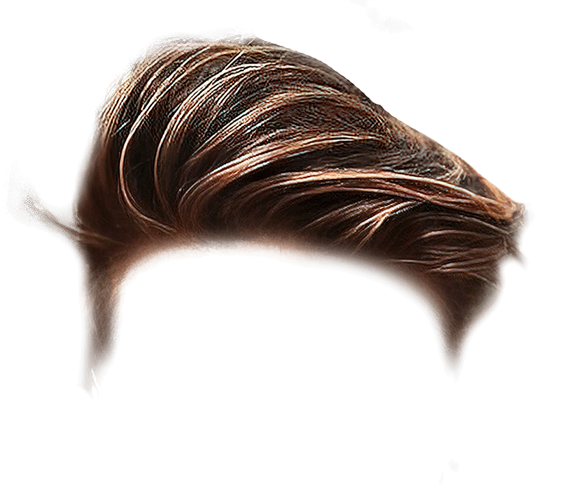 one side hair png