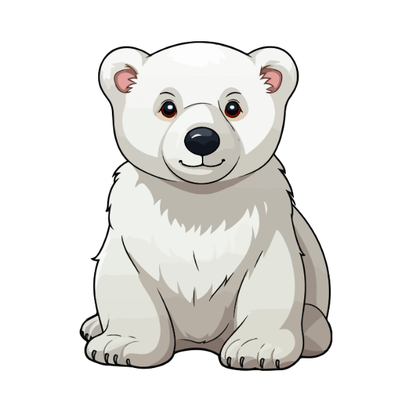 polar bear design png