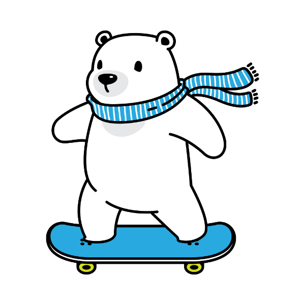 polar bear silhouette png