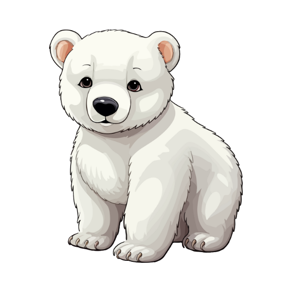 realistic polar bear png