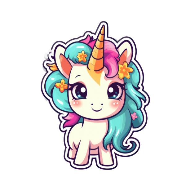 smiling unicorn png