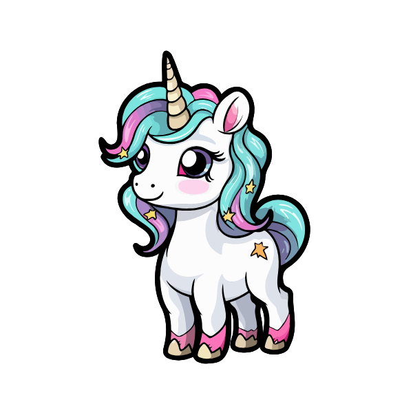 unicorn celebration png
