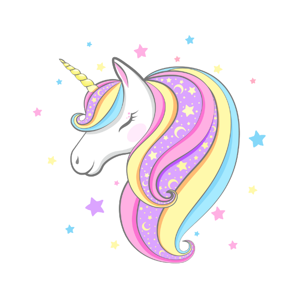 unicorn face png