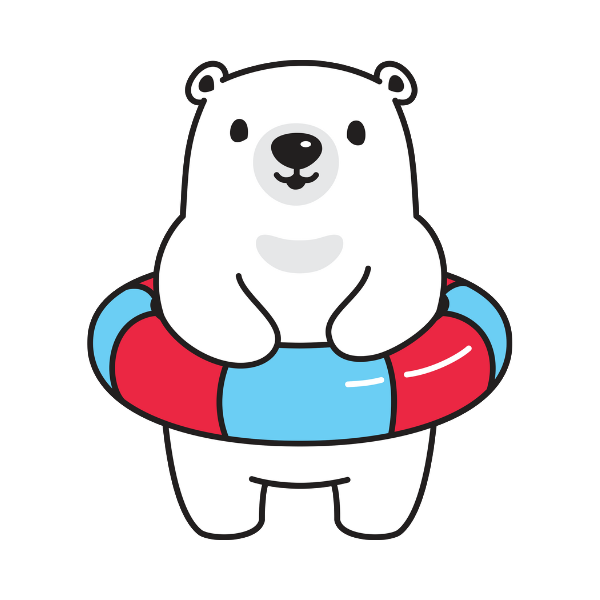 winter polar bear png